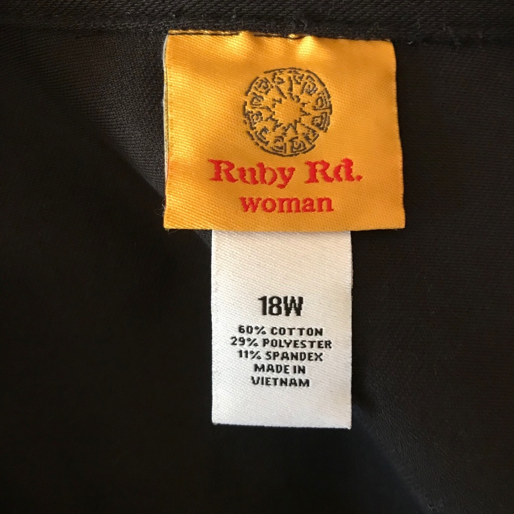 Ruby Rd Black Stretch Denim Jacket - image 2